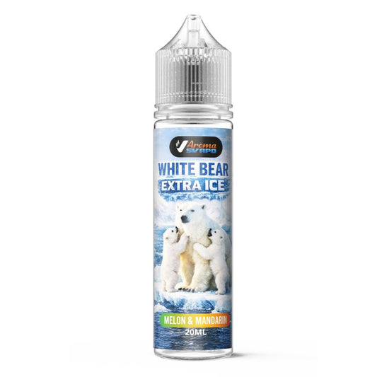 WHITE BEAR FRUITS EXTRA ICE-MELON & MANDARIN 20 ML